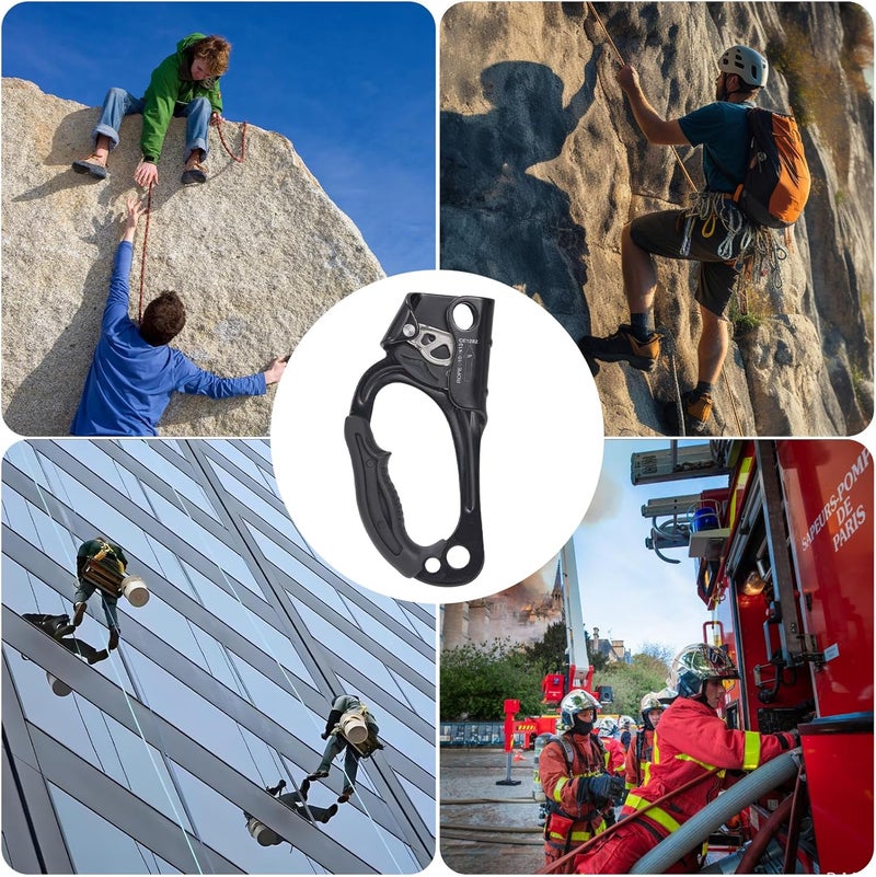 SOB Hand Ascender, Rock Climbing Tree Arborist Rappelling Gear Equipment Rope Clamp for 10~13MM Rope - Image 4